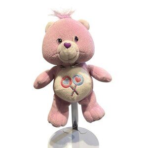Care Bear Plush Share Bear Purple Stuffed Toy Animal Lollipop Theme
